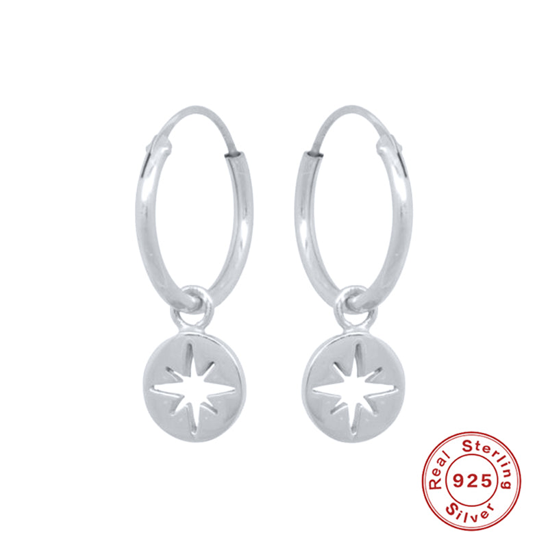 Boucles d'oreilles en forme de pièces de monnaie