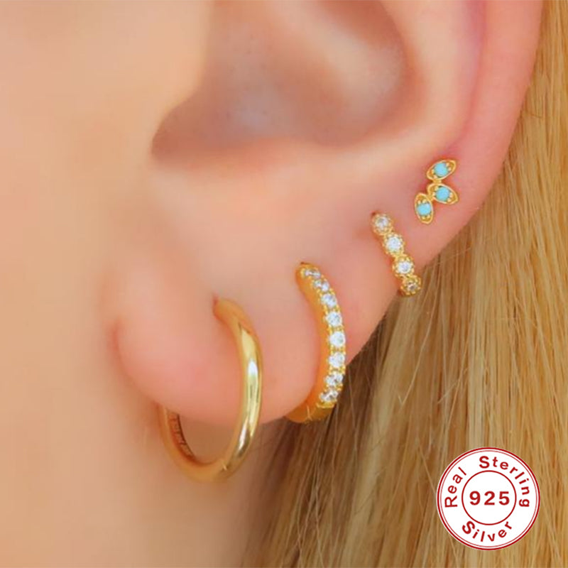 Boucles d'oreilles en argent sterling S925