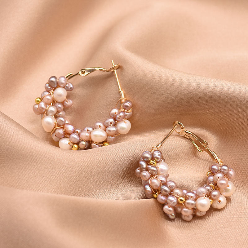 Boucles d'oreilles en perles d'eau douce
