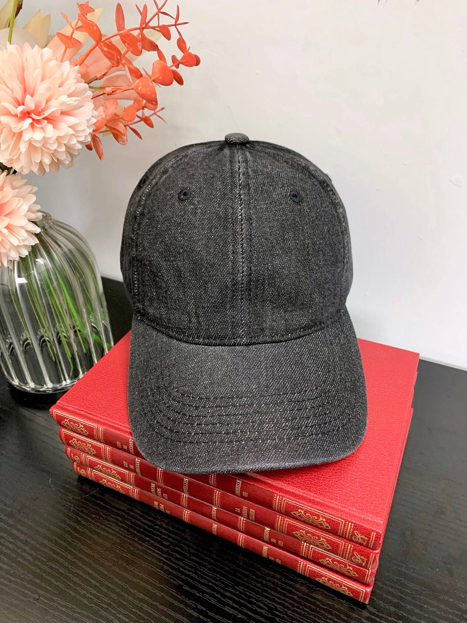 Casquette denim MJ07: Noir