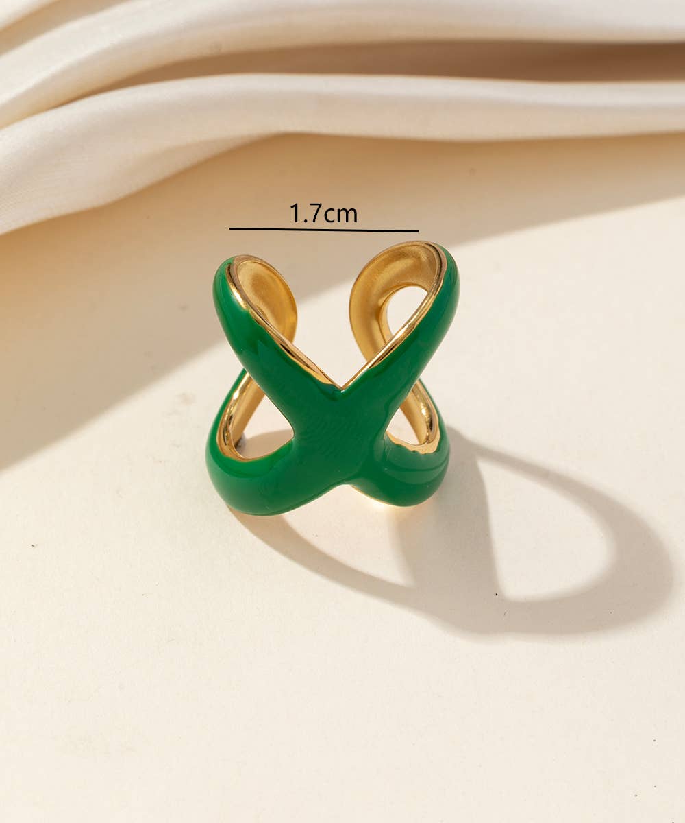 Bague réglable Acier inoxydable 25BGA201: Noir