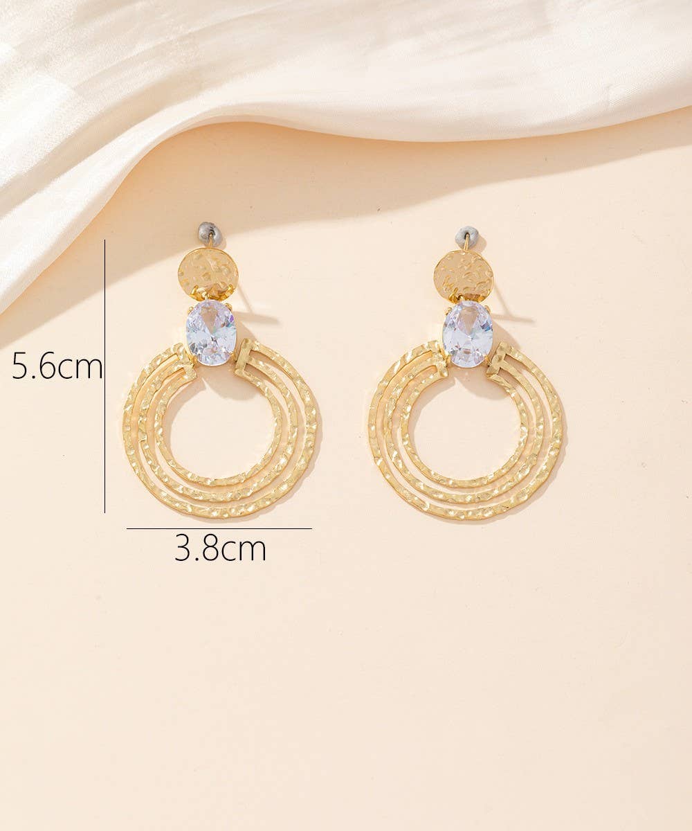 Boucles d'oreilles Clou Acier inoxydable 24BOA017: Vert