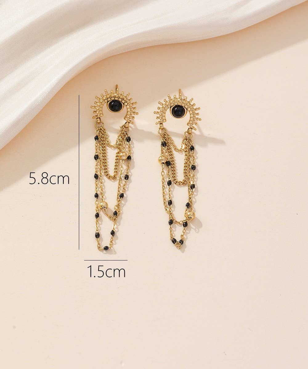 Boucles d'oreilles Stainless Steel, Green