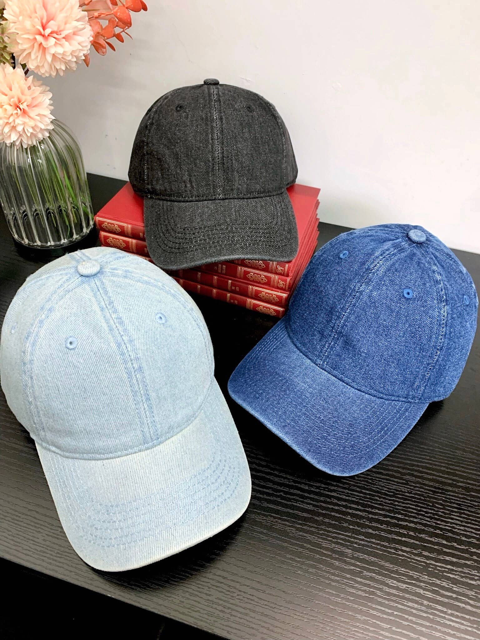 Casquette denim MJ07: Bleu