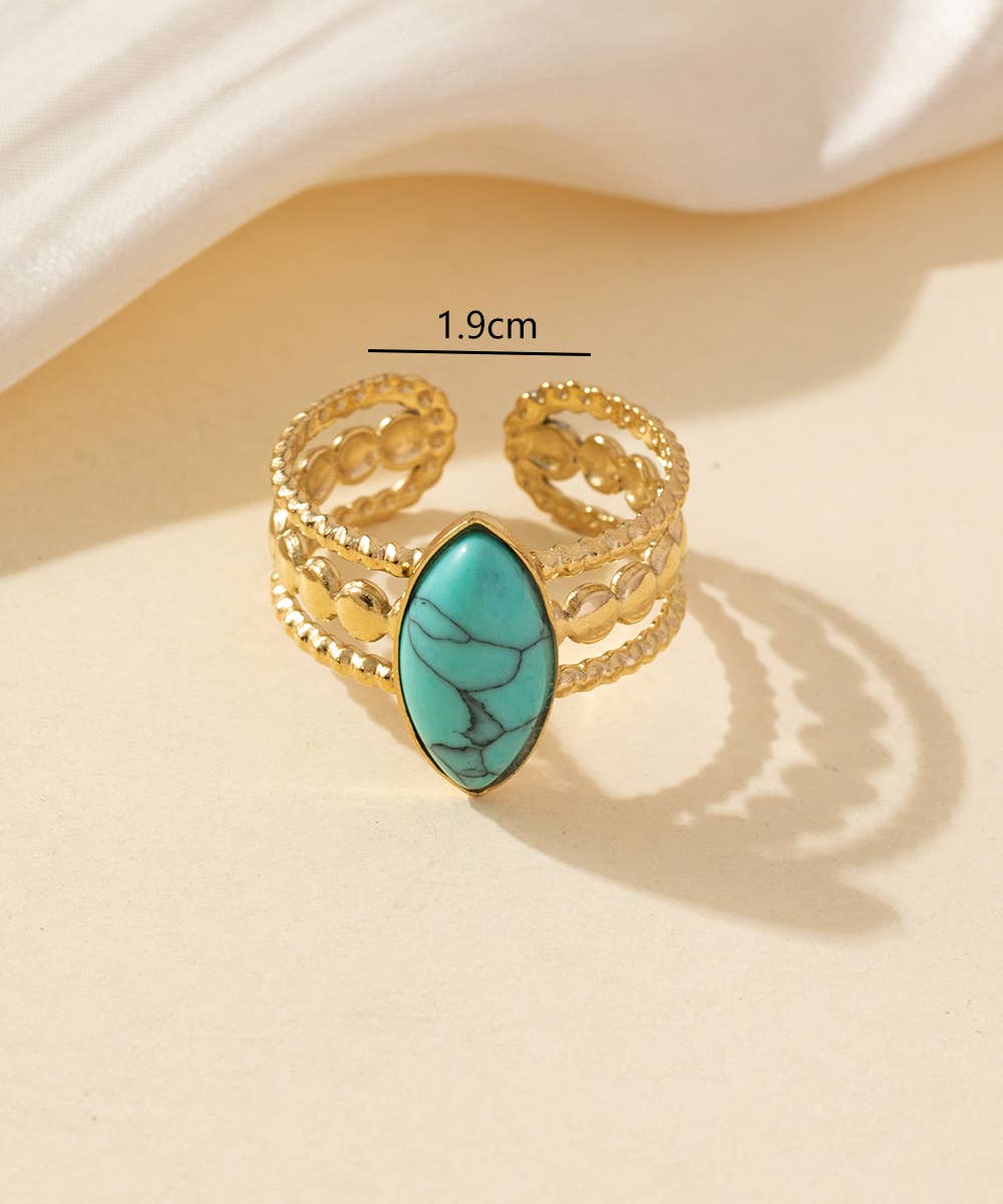 Bague réglable Acier inoxydable  25BGA240: Vert