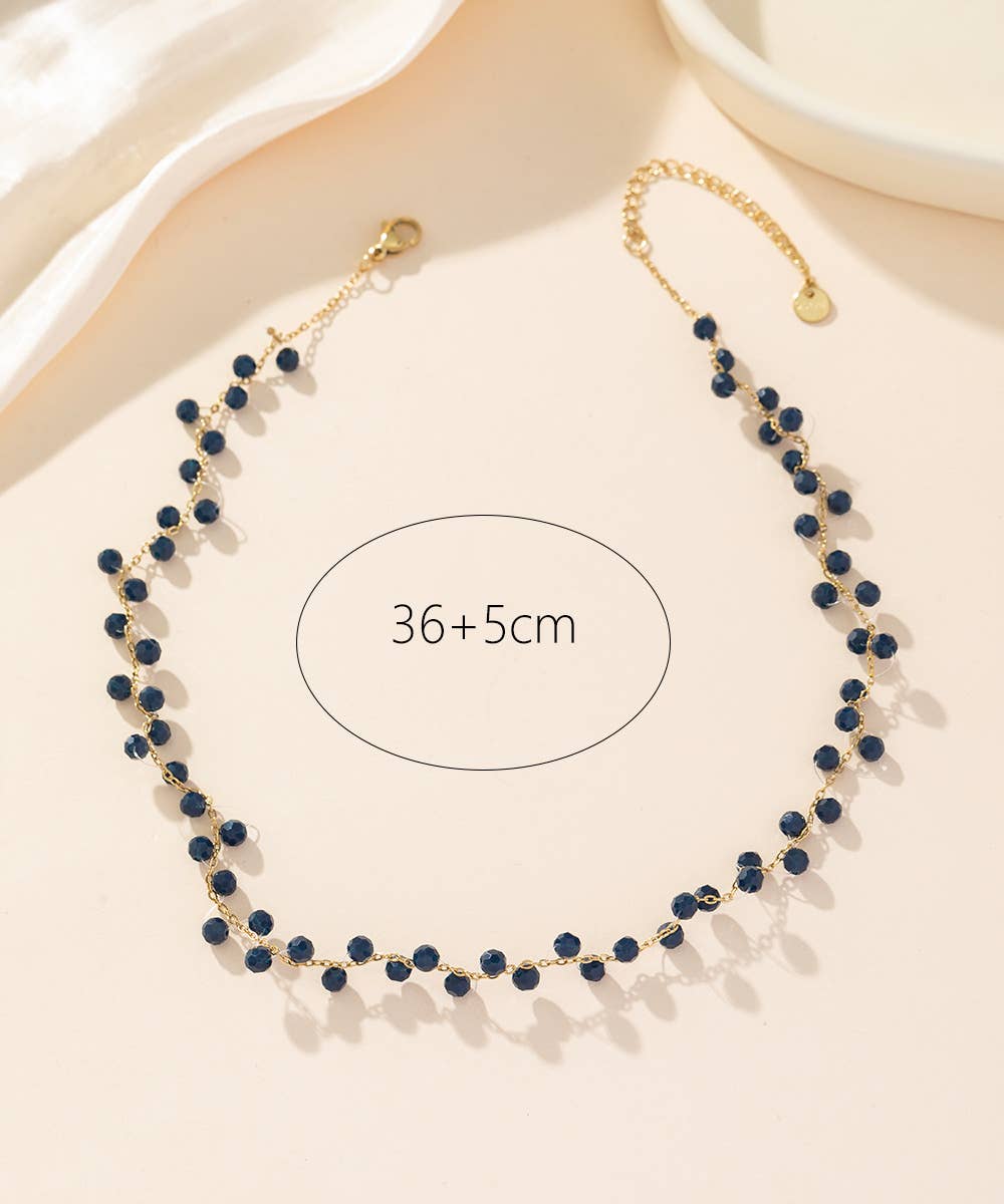 Collier Ras De Cou Acier inoxydable 24CCA009: Noir