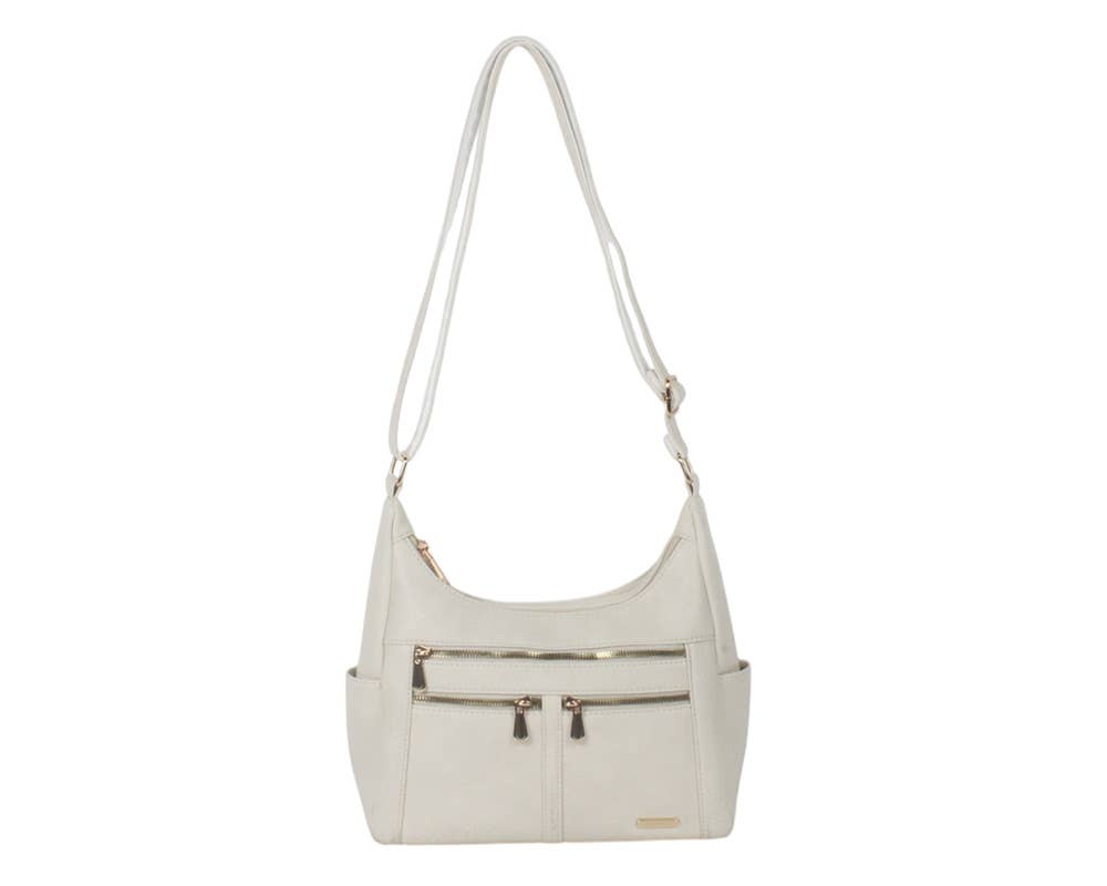 SAC BANDOULIÈRE AVEC DOUBLE FERMETURE ÉCLAIR. NOUVELLE COLLECTION: Noir