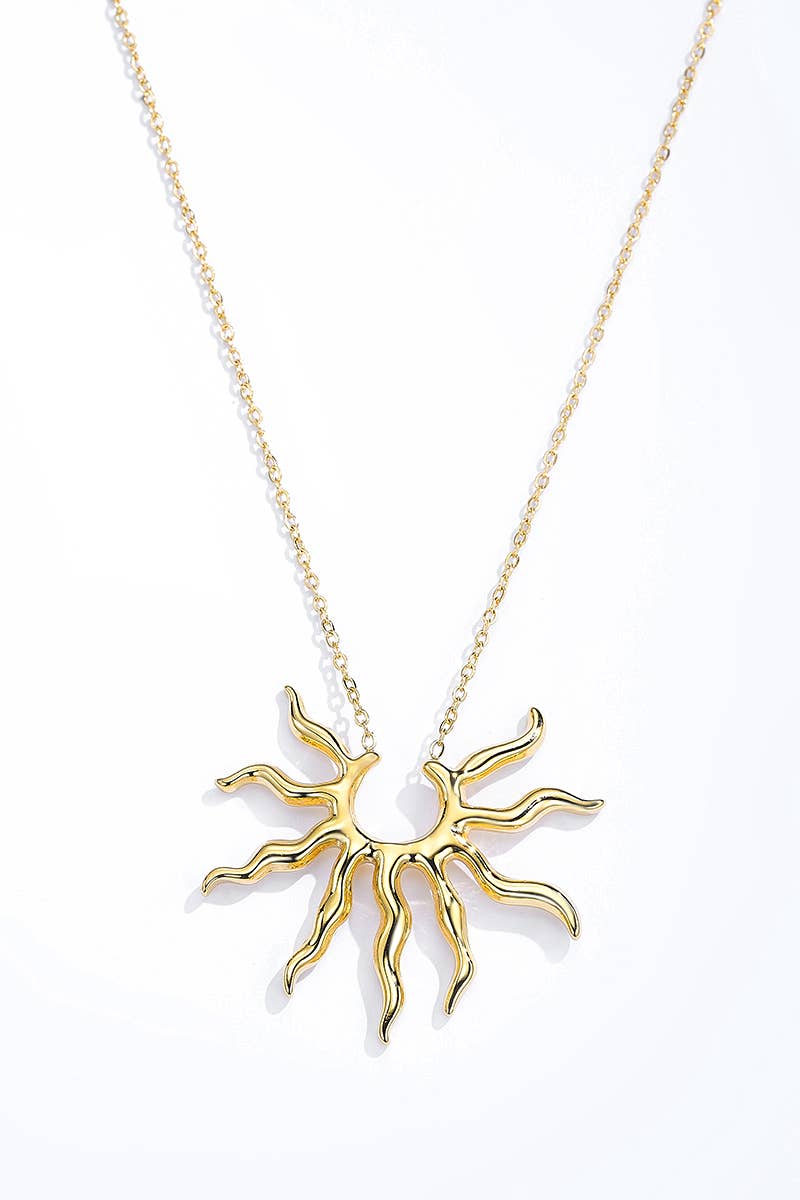 Collier Rayons de Soleil en acier inoxydable 224AQ139: Or