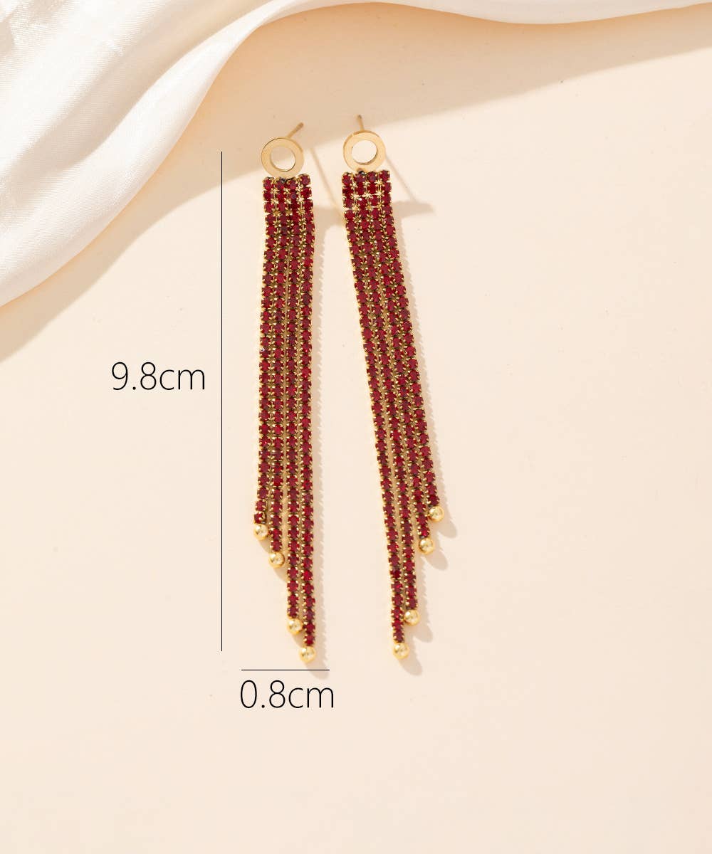 24BOA021 Stainless Steel Stud Earrings: White
