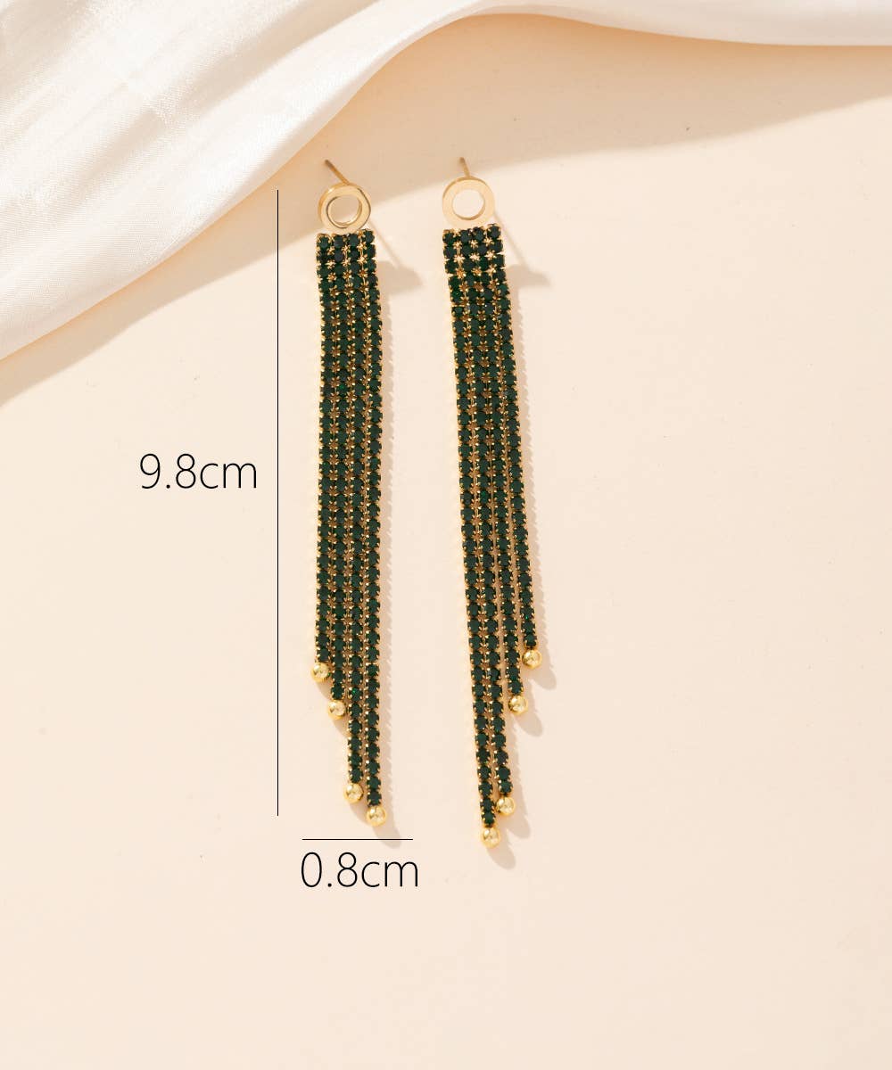 24BOA021 Stainless Steel Stud Earrings: White