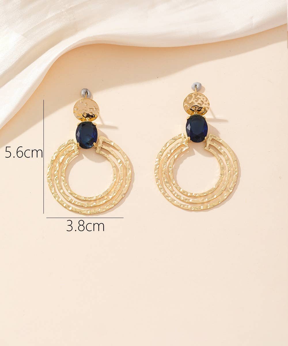 Boucles d'oreilles Clou Acier inoxydable 24BOA017: Vert