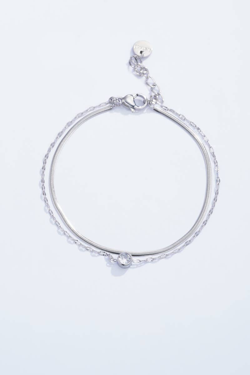 Bracelets double en acier inoxydable 324AQ17: Or jaune