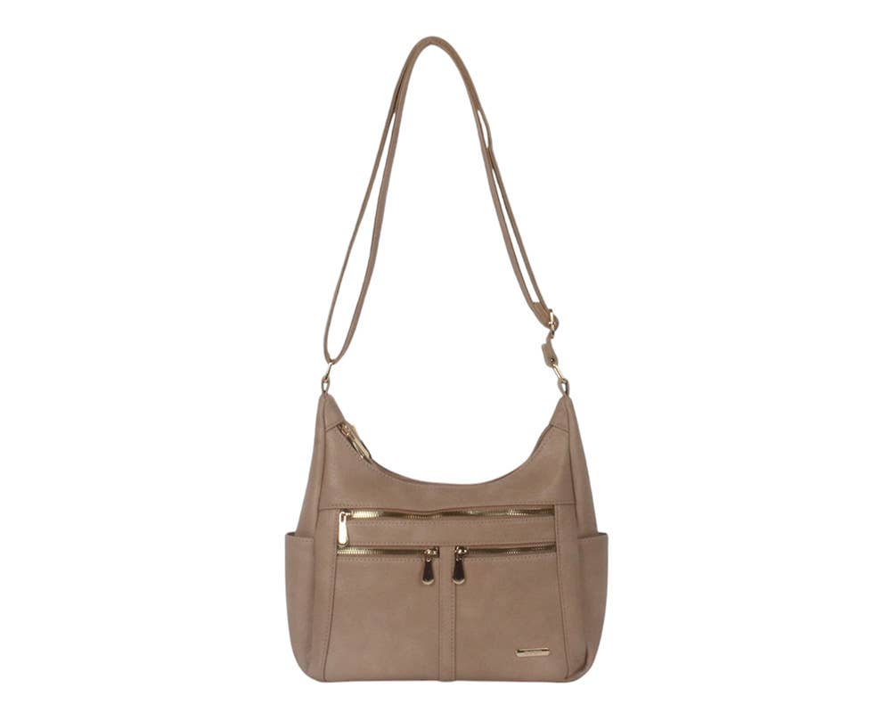 SAC BANDOULIÈRE AVEC DOUBLE FERMETURE ÉCLAIR. NOUVELLE COLLECTION: Noir