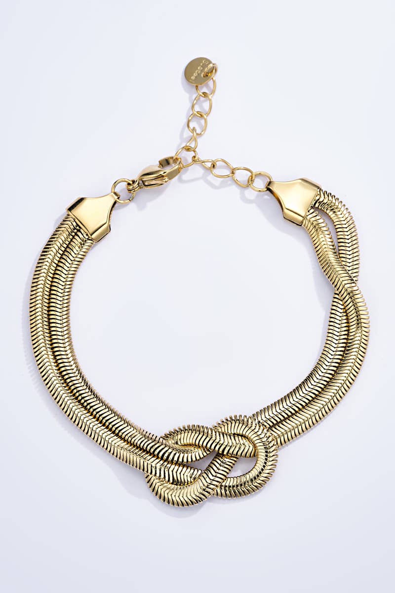 Bracelet en acier inoxydable Or