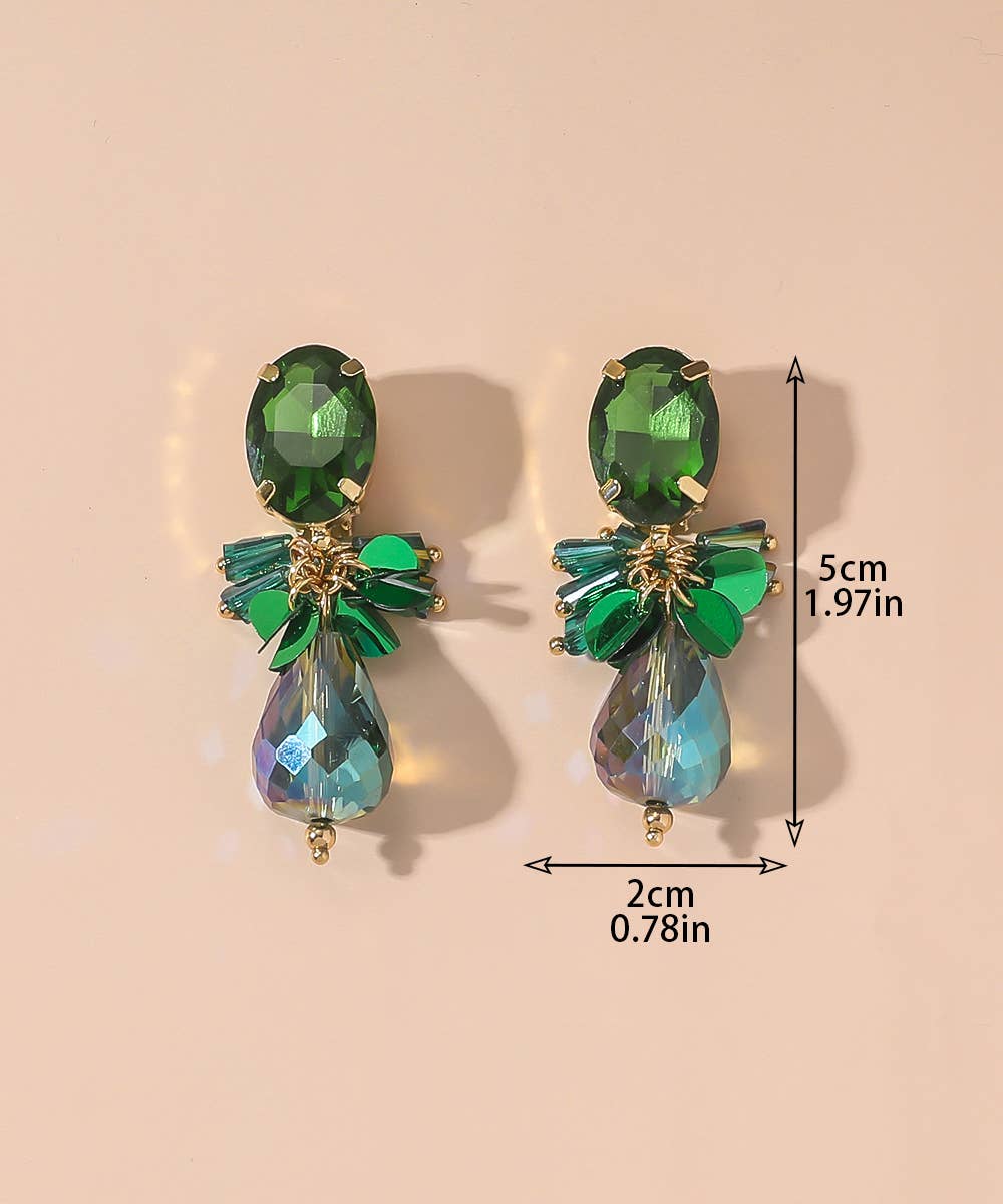 Boucles d'oreilles Clips 25AHBOL004: Multicolore