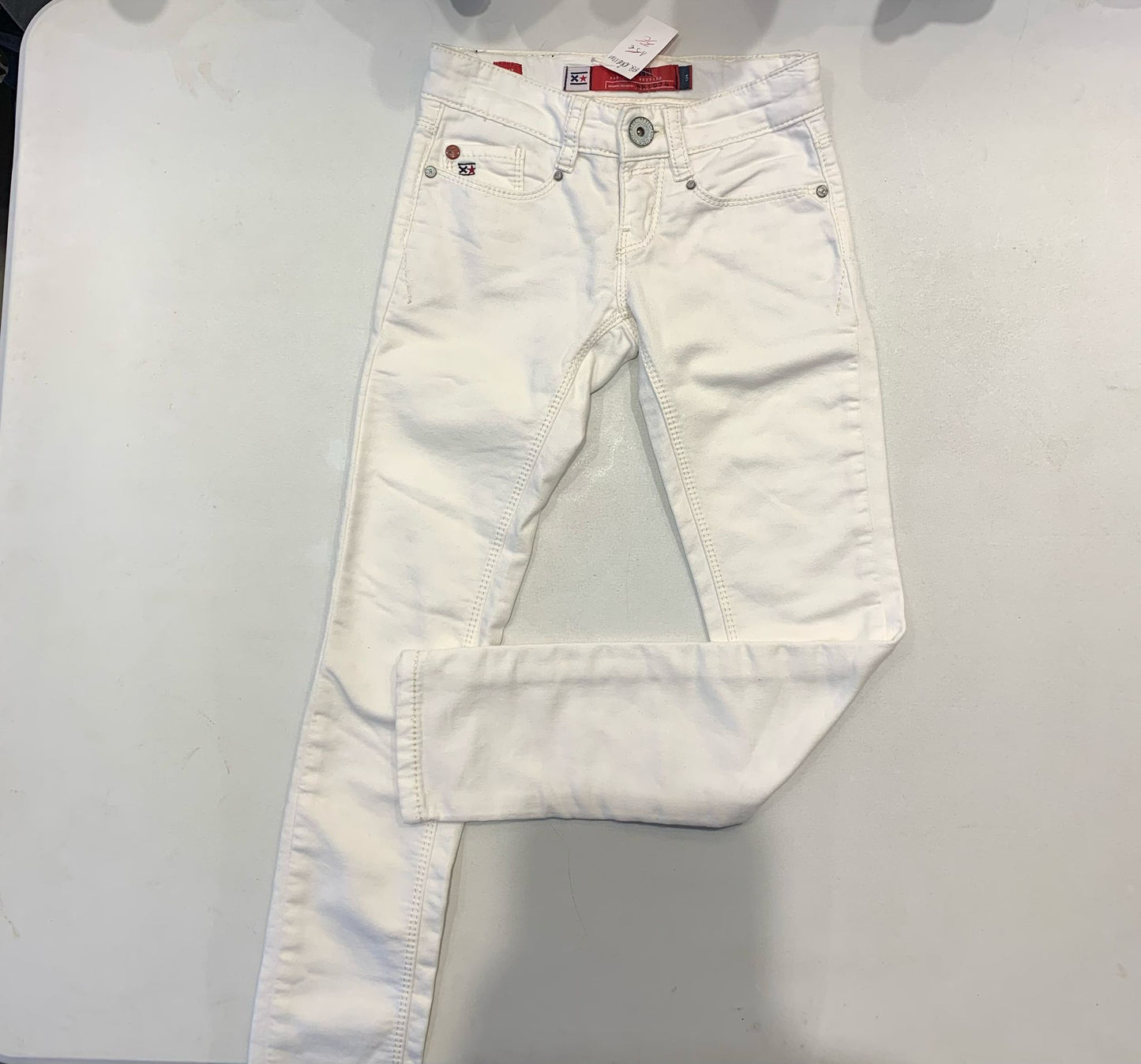 Jeans blanc pour fille