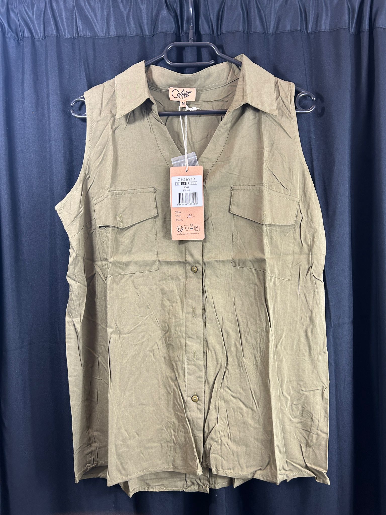 Chemise sans manches COLINE femme