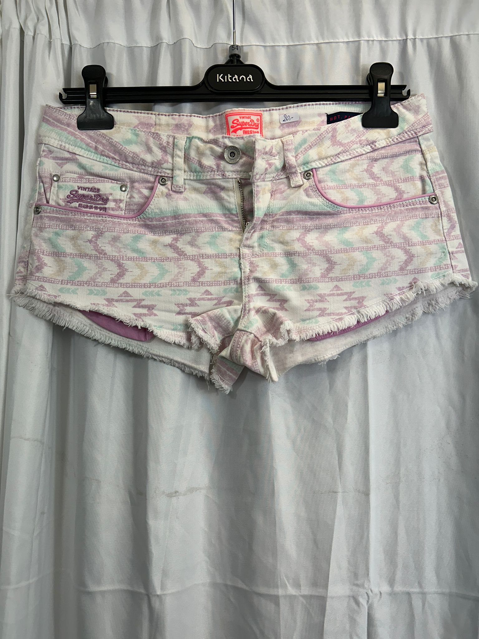 Mini shorts jeans SUPERDRY femme