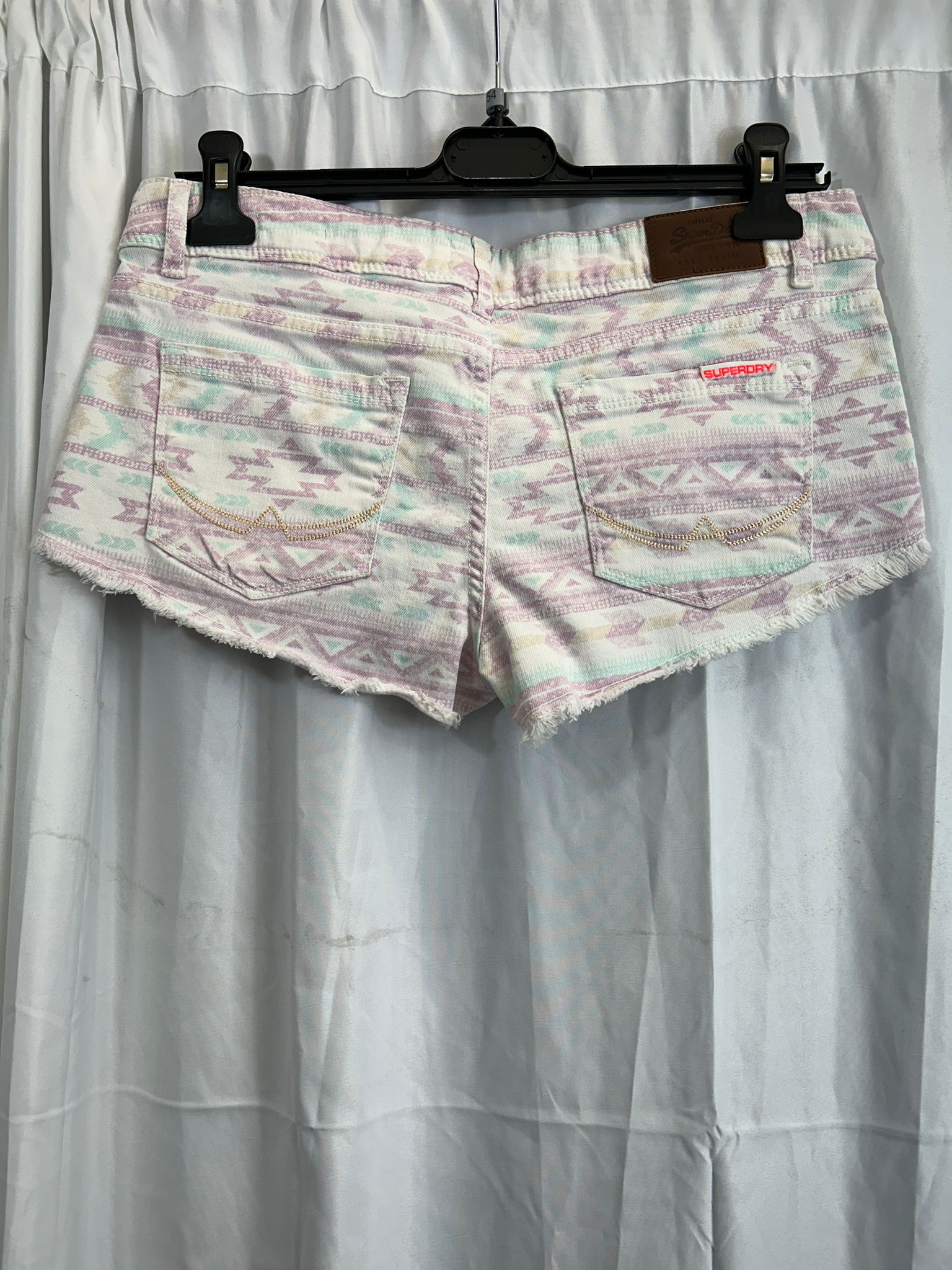Mini shorts jeans SUPERDRY femme
