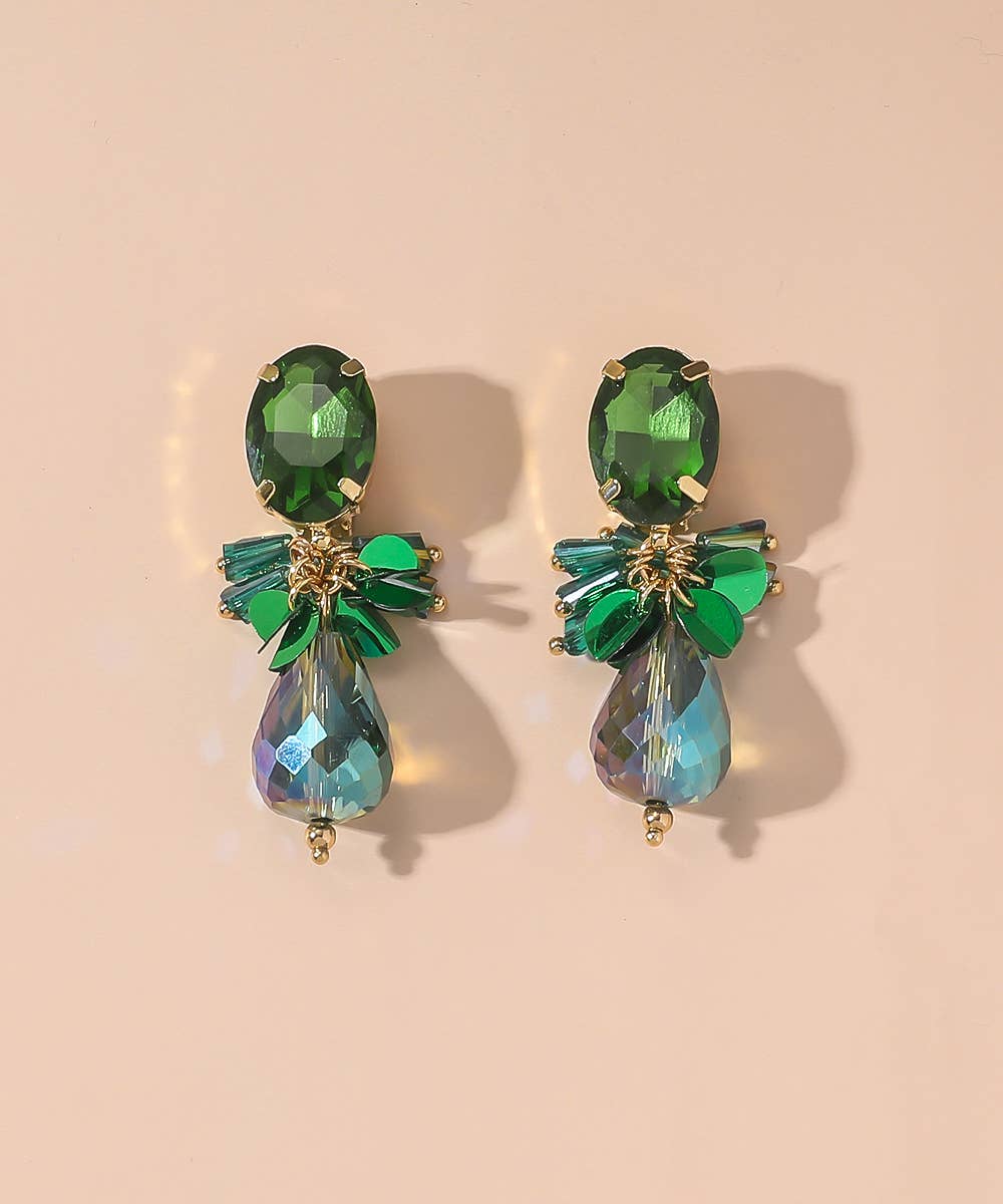 Boucles d'oreilles Clips 25AHBOL004: Multicolore