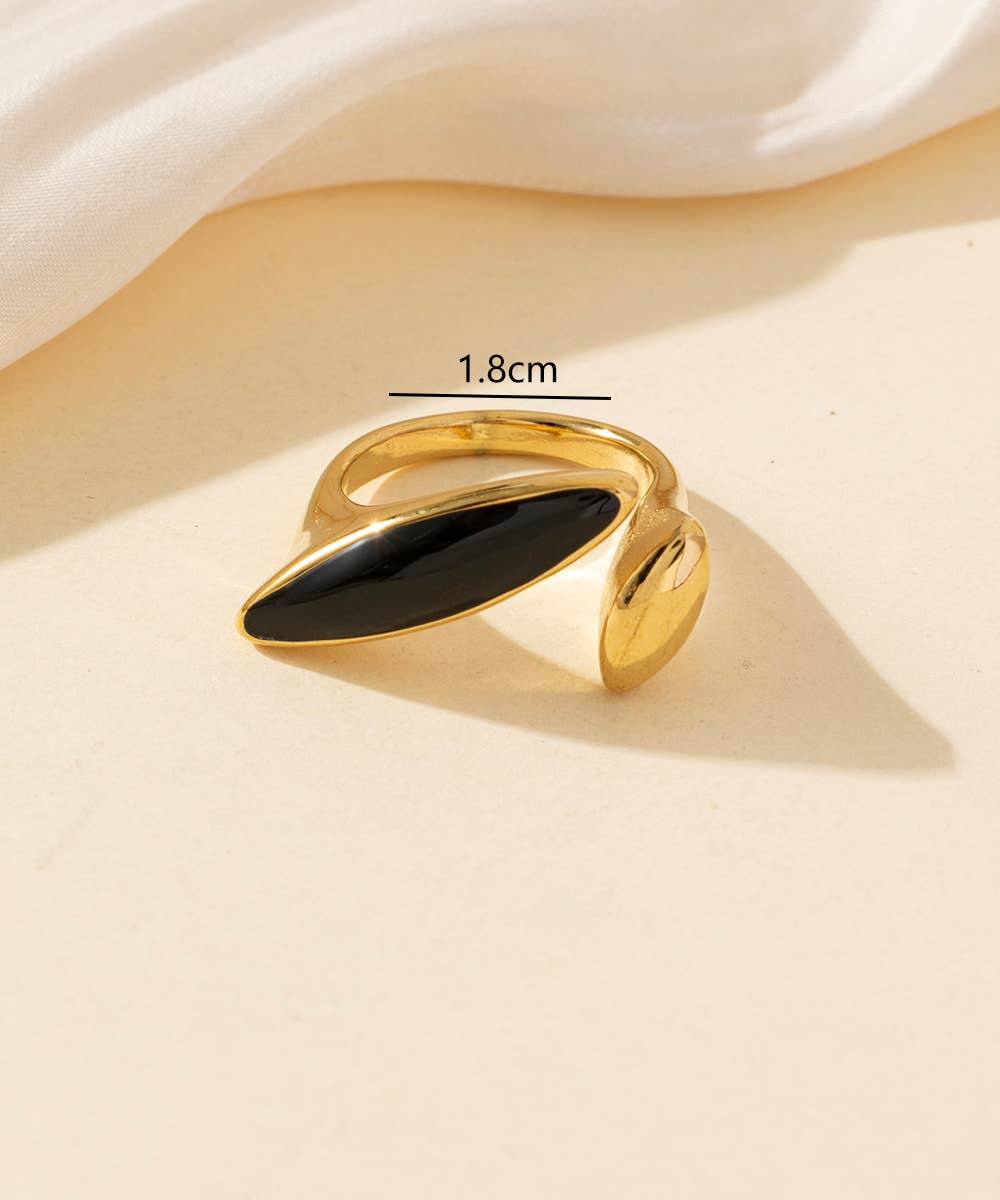 Bague réglable Acier inoxydable  25BGA238: Noir