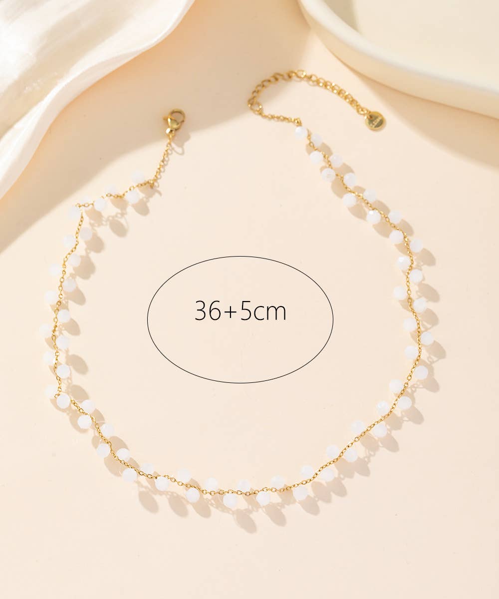 Collier Ras De Cou Acier inoxydable 24CCA009: Noir