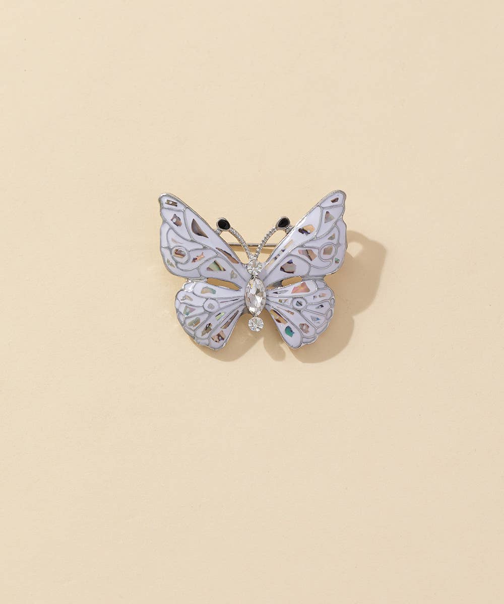 Broche Fantaisie 24PEBRO015: Blanc