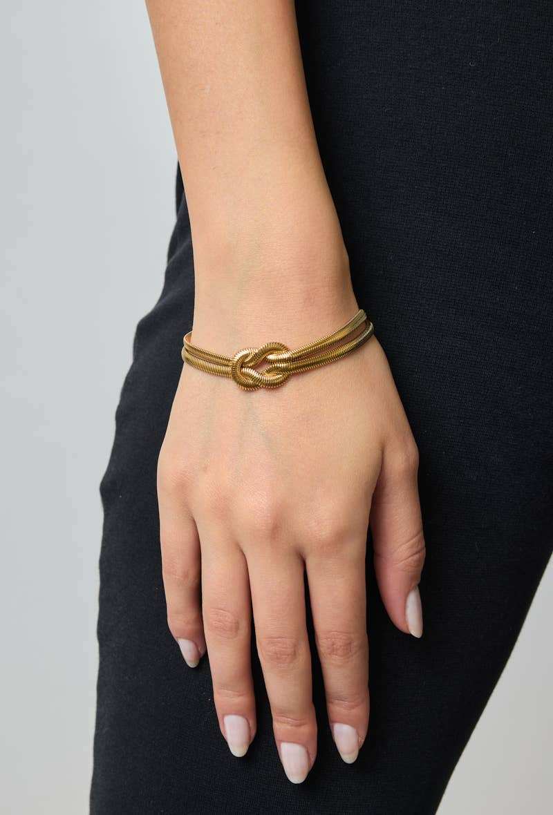 Bracelet en acier inoxydable Or