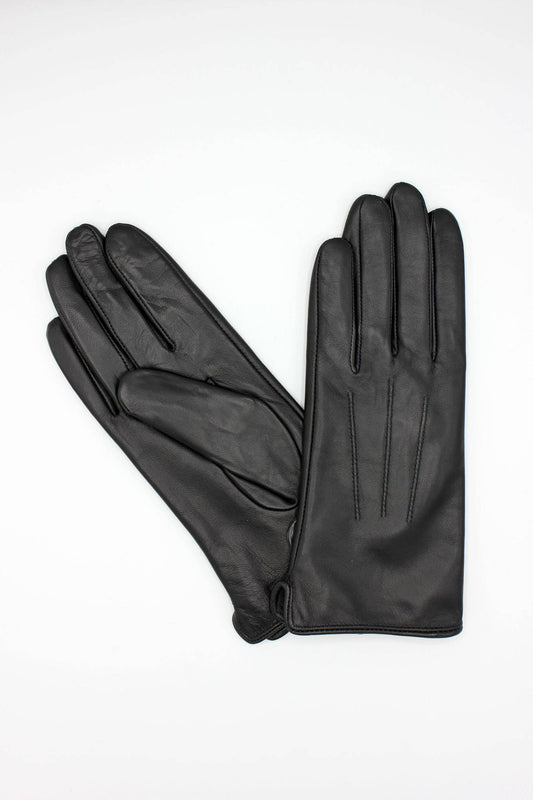 Hologramme Paris - Gants en cuir doublé Polaire Femme - Noir