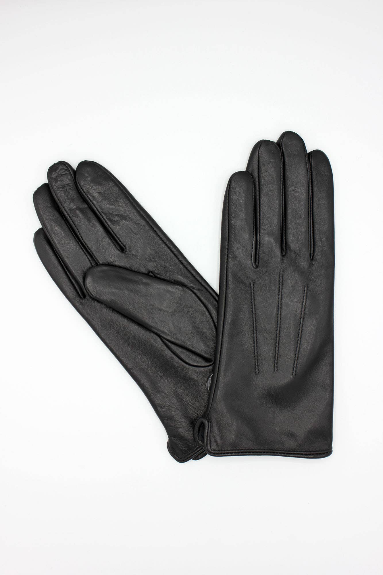 Hologramme Paris - Gants en cuir doublé Polaire Femme - Noir