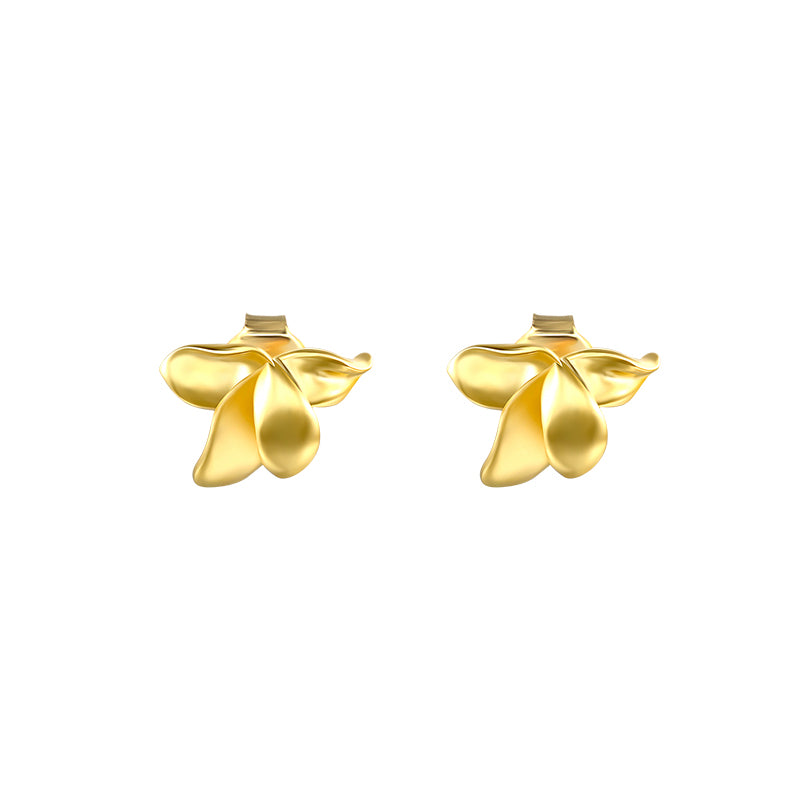 boucles d'oreilles clou en argent S925 avec fleurs