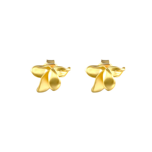 boucles d'oreilles clou en argent S925 avec fleurs