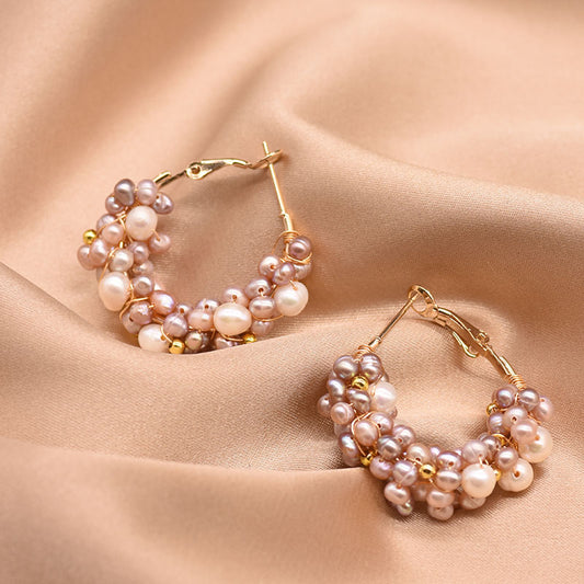 Boucles d'oreilles en perles d'eau douce